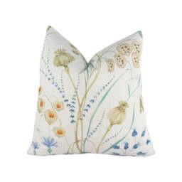 Sanderson - Summer Harvest Cornflower/Wheat Stunning Designer Cushion Cover Home D??cor Throw Pillow - thumbnail 1