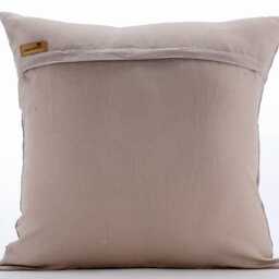 "Decorative Leaf Mocha Beige Euro Pillow Sham 24""x24""/26""x26" - thumbnail 3