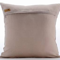 "Decorative Leaf Mocha Beige Euro Pillow Sham 24""x24""/26""x26" - thumbnail 3