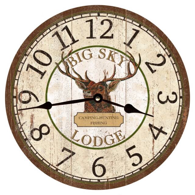 Unique Buck Clock For Cabin - image 1