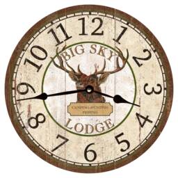 Unique Buck Clock For Cabin - thumbnail 1