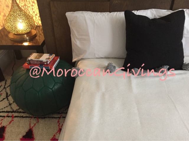 "Moroccan Pom Blanket - Throw With Blanket Bed Spread Bedding Cotton, 79""Wx118" - image 1