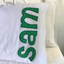 Appliqu??d Name Pillowcase - Personalized Kids Bedding - Standard Size - thumbnail 2