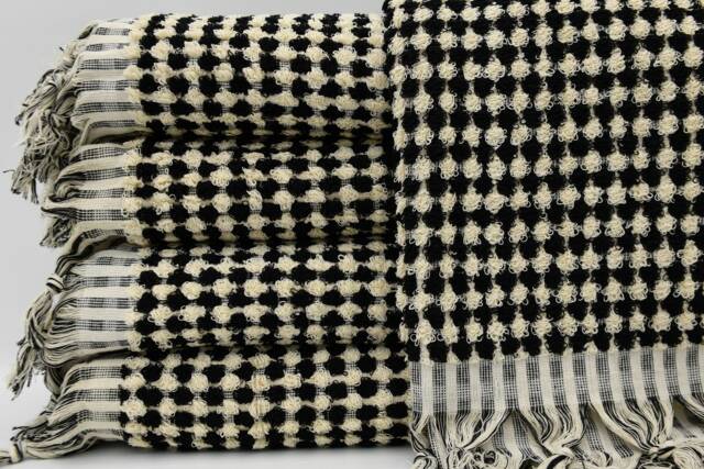 "Turkish Towel, Beach Towel, Black Towel, Bohemian Towel, Very Colorful Towel, Hammam Towel, Tribal Towel, 37""x61" - image 1