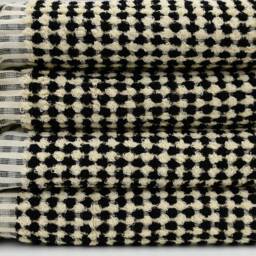 "Turkish Towel, Beach Towel, Black Towel, Bohemian Towel, Very Colorful Towel, Hammam Towel, Tribal Towel, 37""x61" - thumbnail 3