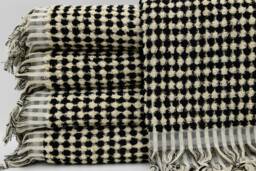"Turkish Towel, Beach Towel, Black Towel, Bohemian Towel, Very Colorful Towel, Hammam Towel, Tribal Towel, 37""x61" - thumbnail 1