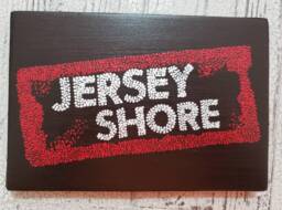 Jersey Shore Wall Decor // 9x6 Inch Wooden Hanging Sign Jersey Shore Show Gifts Under 30 Dot Art - thumbnail 1