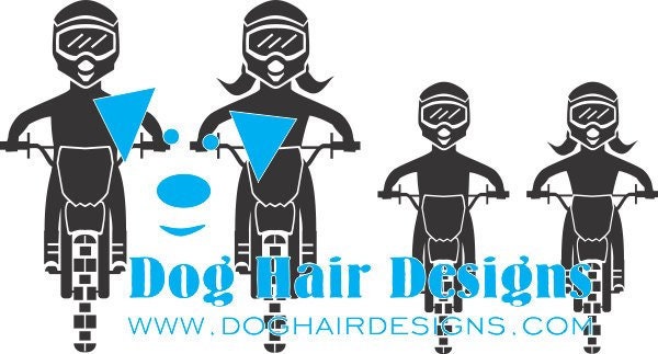 Motocross Dirtbike Family Vinyl Window Decal - image 1