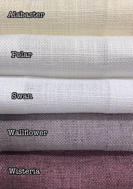 "Fabric Swatches Barister. ""Prague"" 100% Linen. ""Joliesse"" Faux Linen Cross Weave ""Fresh" - image 1