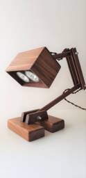 Alpha Desk Lamp Made From Solid Black Walnut - thumbnail 1