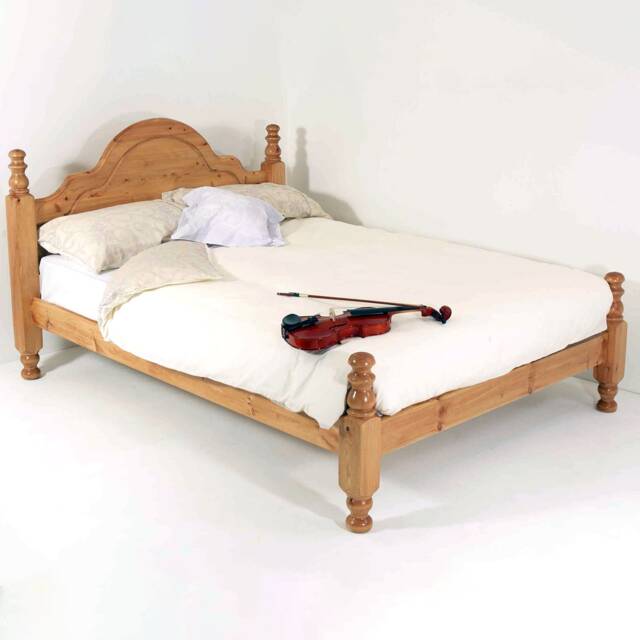 Solid Pine Classic Style Bed With Low Foot End - 3Ft-6Ft Available - image 1