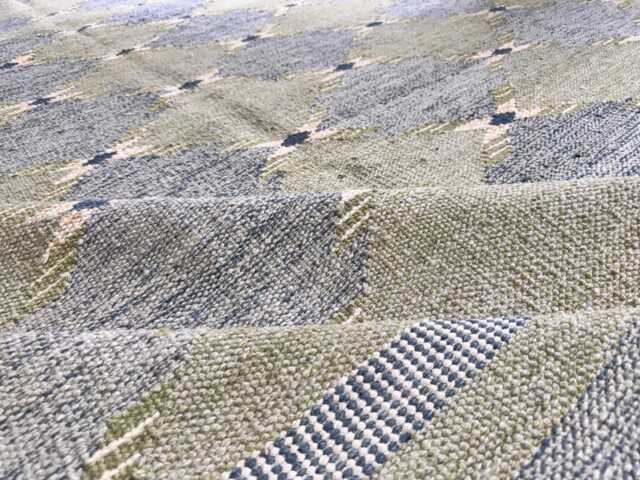 Handmade Scandinavian Kilim Rug, Geometric Wool Decor - image 1