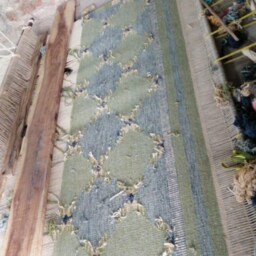 Handmade Scandinavian Kilim Rug, Geometric Wool Decor - thumbnail 3