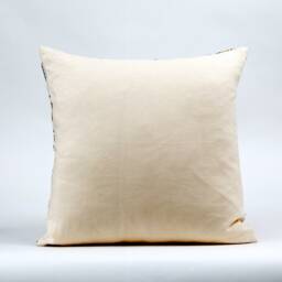 Schumacher Peacock Pillow Cover, Floral Linen Blend, Blue Porcelain - thumbnail 4
