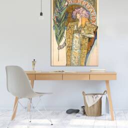 Alphonse Mucha Gismonda Wall Art , Hangins , Home Decor, Canvas Print Framed - thumbnail 2