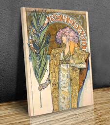 Alphonse Mucha Gismonda Wall Art , Hangins , Home Decor, Canvas Print Framed - thumbnail 1