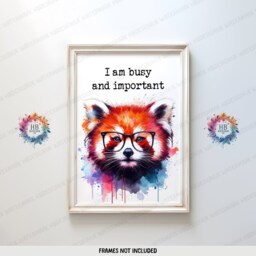 Funny Animal Office Prints - Set Of 3 Posters - Fun Quotes Decor Work From Home Wall Art Wfh Gifts Coworker Workplace Pictures - thumbnail 3