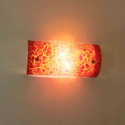 Fused Glass Wall Sconce. Handmade Lamp From Art Glass - thumbnail 3