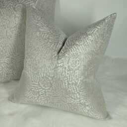 Art Mosaic Taupe Silver Cushion Cover, Sofa Bed Pillow Cover Neutral Decor. Large Pillow Sham Cover, Floor Cushion - thumbnail 2