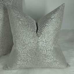 Art Mosaic Taupe Silver Cushion Cover, Sofa Bed Pillow Cover Neutral Decor. Large Pillow Sham Cover, Floor Cushion - thumbnail 3