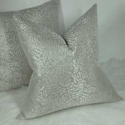 Art Mosaic Taupe Silver Cushion Cover, Sofa Bed Pillow Cover Neutral Decor. Large Pillow Sham Cover, Floor Cushion - thumbnail 1