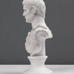 Augustus Caesar Bust As Centurion Of Primaporta - Roman Sculpture An Emperor - Small Home Decor Handmade The Ancient - thumbnail 2