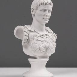 Augustus Caesar Bust As Centurion Of Primaporta - Roman Sculpture An Emperor - Small Home Decor Handmade The Ancient - thumbnail 4