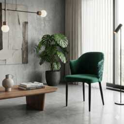 Dining Chair Jungle With Metal Legs - thumbnail 3