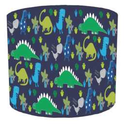 Childrens Dinosaurs Drum Lampshades For Ceiling Light Shades Pendants Or Bedside, Table Lamp Shades - thumbnail 3