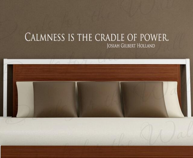 Calmness Cradle Power Josiah Holland Inspirational Motivational Vinyl Wall Decal Quote Sticker Lettering Art Decor Saying Decoration J42 - image 1