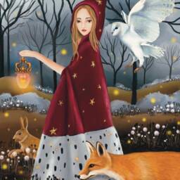 A2 A3 Large Forest Fantasy Art Print Poster - Enchanted Woodlands Fox Animals Hare Nature - thumbnail 2