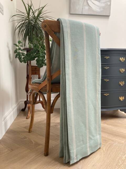 Sample Only - Curtains Made To Measure? Just Need Pole Length & Drop Quote Duck Egg Curtains Linen Lana - image 1