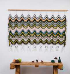 Large Macrame Wall Hanging Modern Boho Tapestry - 57x40 Inches - thumbnail 1