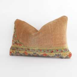 Handwoven Turkish Kilim Pillow Cover Ethnic Wool Throw - 16x24 - thumbnail 2