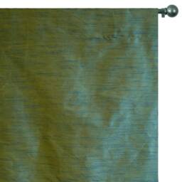 Teal & Yellow Art Silk Curtain Panels, Faux Curtains - Rod Pocket, Grommet, Box Pleat, Three Pinch Tab Top Plain Ring Top - thumbnail 3
