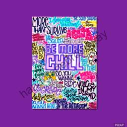 Be More Chill - Musical Theatre Poster, Broadway Wall Art, Lover Gift, Music Home Decor - thumbnail 1