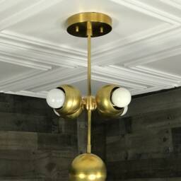 Razor Modern 5 Orb Light Mid Century Semi Flush - thumbnail 3