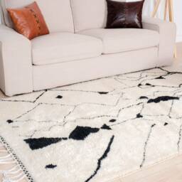 Authentic Beni Ourain Rug, Soft Moroccan Rug 5x8 Ft - thumbnail 3