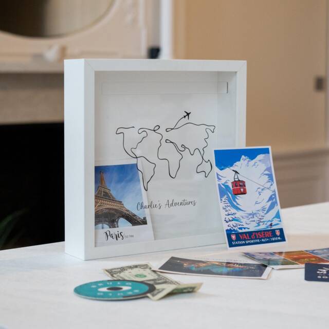 Personalised Travel Memory Frame - Adventure Ticket & Photo Keepsake My Adventures Collection - image 1