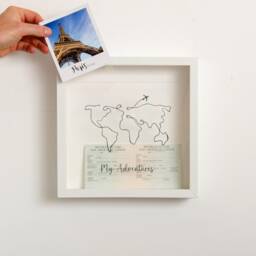 Personalised Travel Memory Frame - Adventure Ticket & Photo Keepsake My Adventures Collection - thumbnail 2