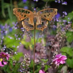 British Butterfly Small Tortoiseshell Metal Garden Art - thumbnail 2