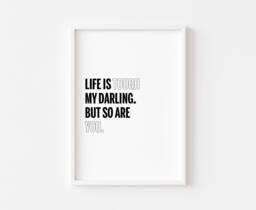 Bedroom Prints - Home Wall Art Decor Print Inspirational Quotes Rude Quote Darling - thumbnail 1