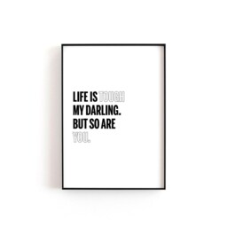 Bedroom Prints - Home Wall Art Decor Print Inspirational Quotes Rude Quote Darling - thumbnail 2