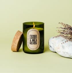 French Lavender Candle Gift Soy Wax For Mum Day Present Her Scented Home Decor Style Idea Luxury House - thumbnail 1