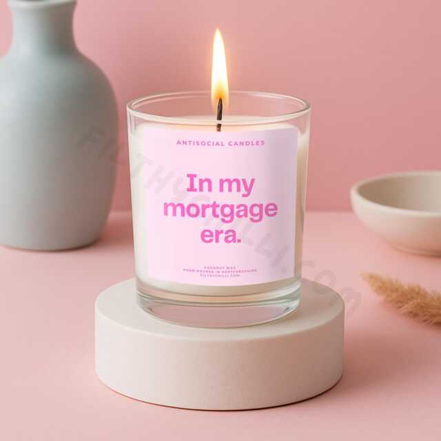 In My Mortgage Era Candle, Funny New Home Gift - image 1