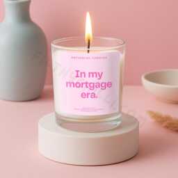 In My Mortgage Era Candle, Funny New Home Gift - thumbnail 1