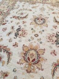8 X 10 Vintage Design Top Quality Fine Peshawar Oushak Area Rug Hand Knotted Unique Allover Pattern - thumbnail 1