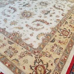 8 X 10 Vintage Design Top Quality Fine Peshawar Oushak Area Rug Hand Knotted Unique Allover Pattern - thumbnail 3