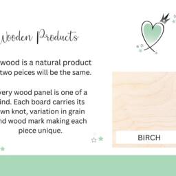 Floral Engraved Wooden Name Plaque, Nursery Decor - thumbnail 3