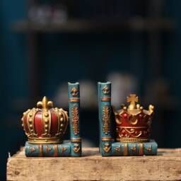 Crown Bookends - thumbnail 2